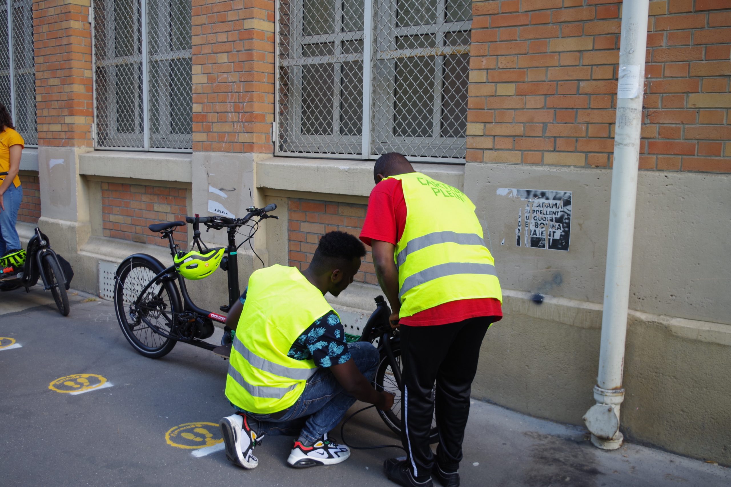 réparation vélo pour les collectes 