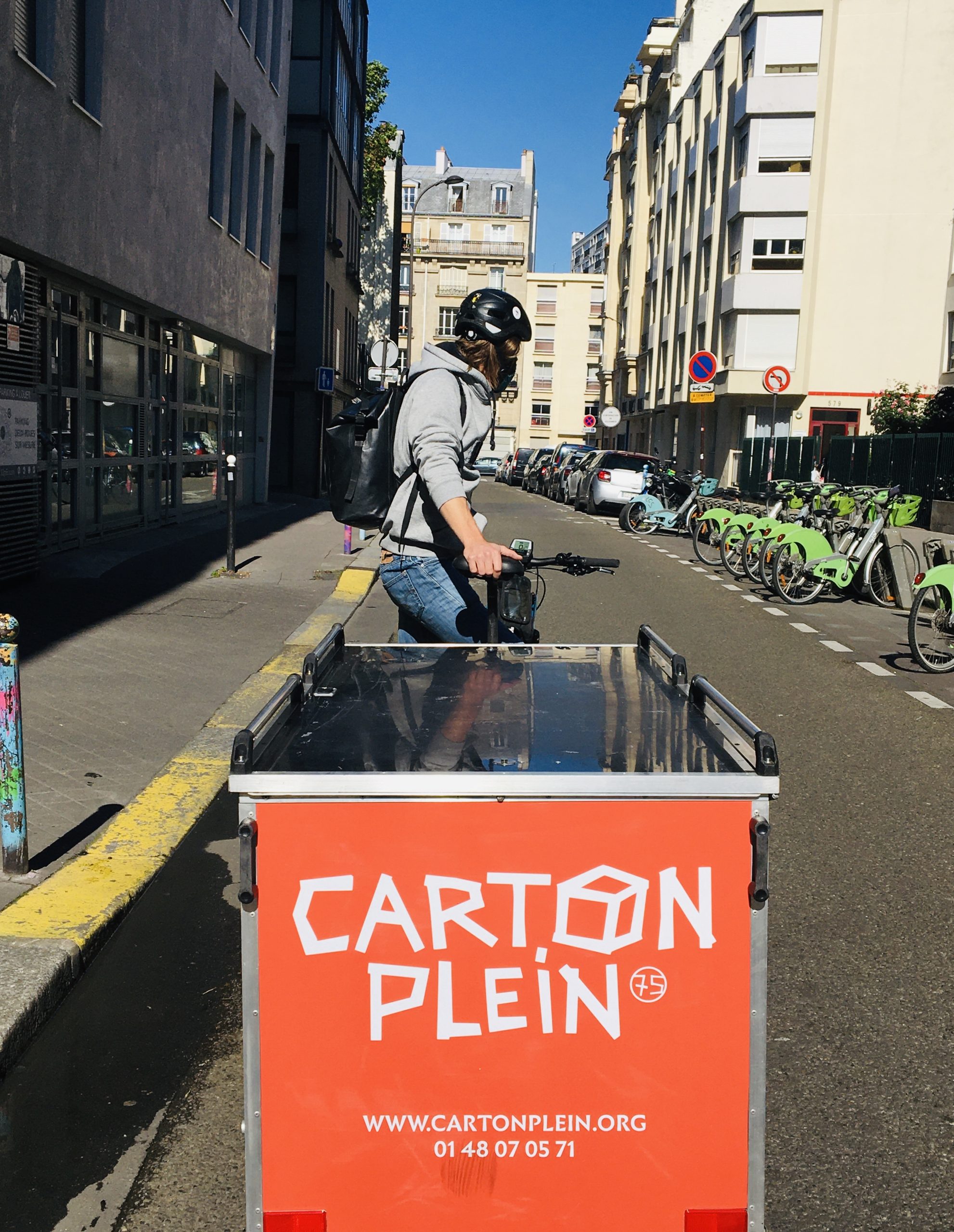 Cyclo Livraison collecte Carton Plein